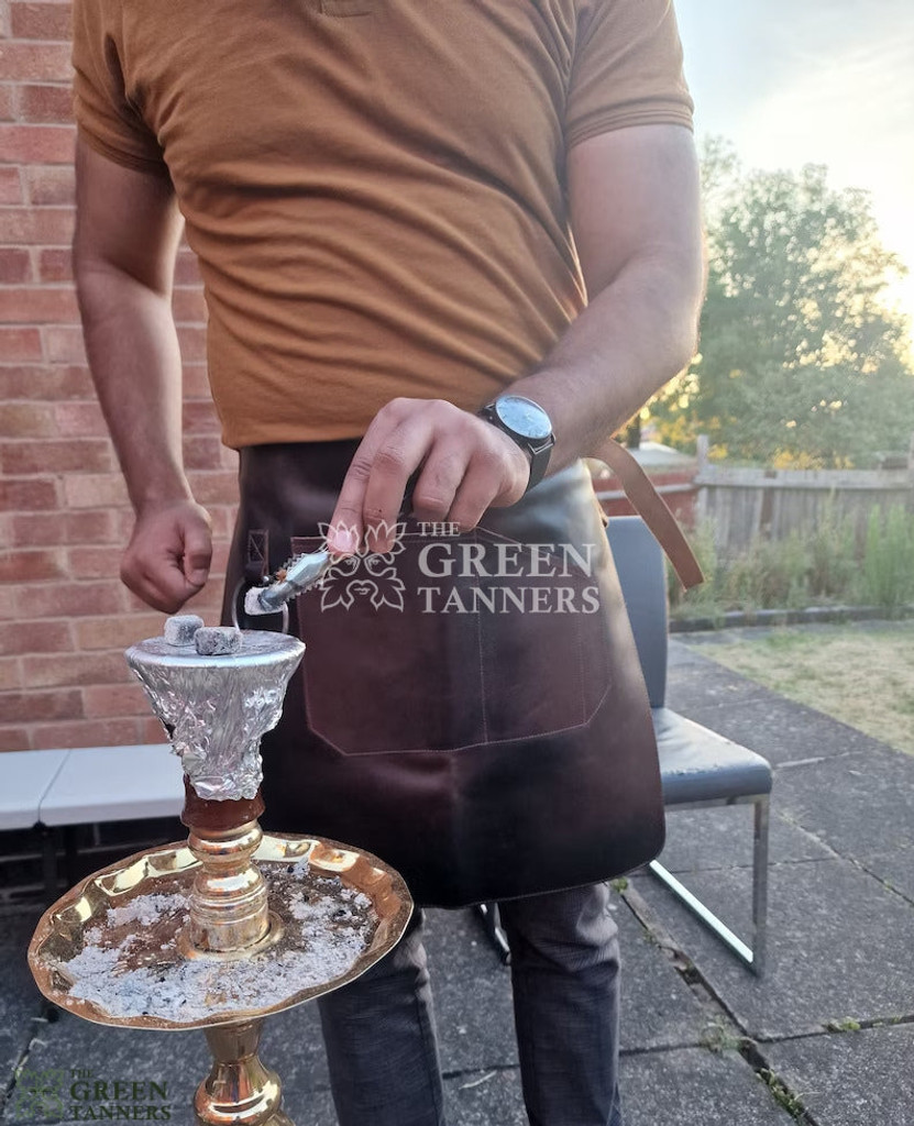 leather apron, leather waist apron, leather bbq waist apron, leather work apron, leather chef apron, leather professional apron