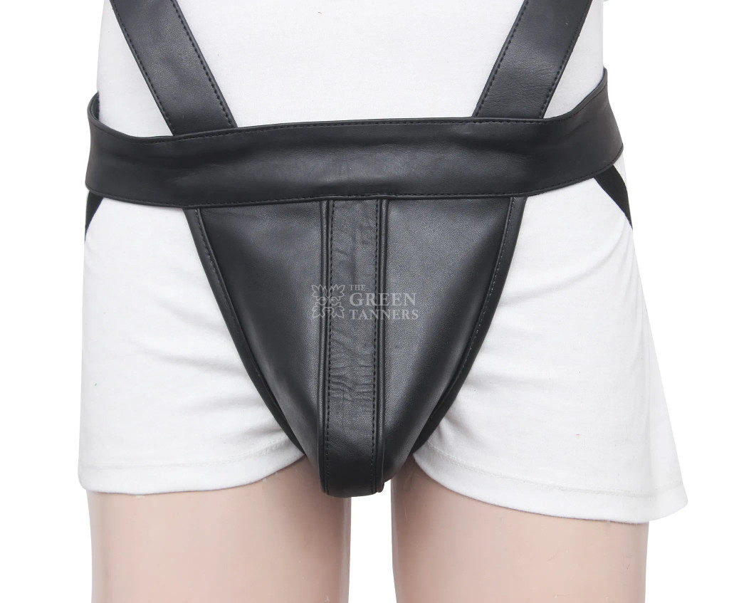 Leather Crossbow Body Harness with Jockstrap