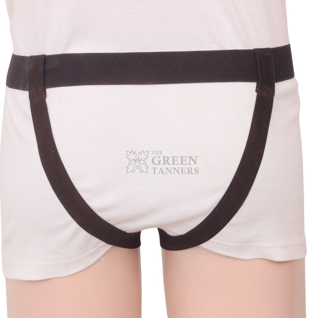 Premium Leather Jockstrap  Gay Thong Underwear  - Back View Premium Leather Jockstrap  Gay Thong Underwear  - Back View