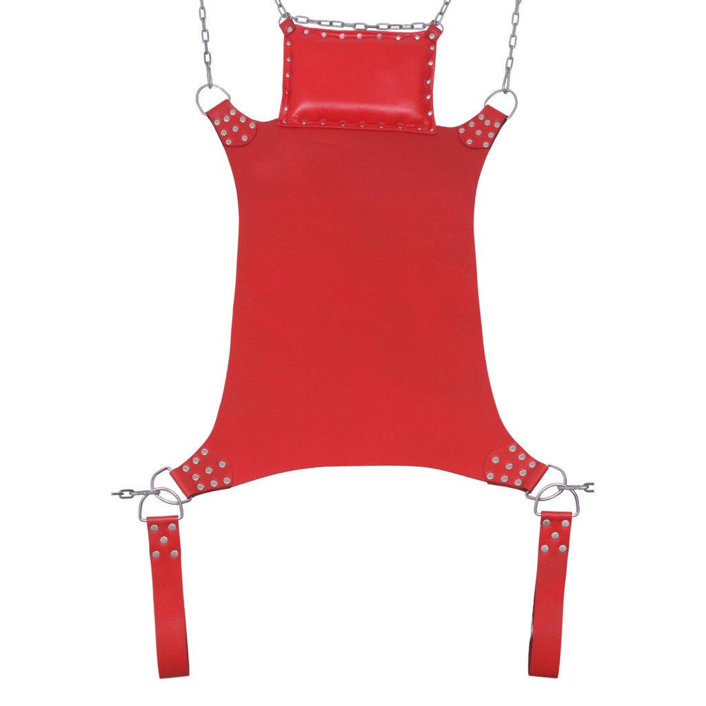 Genuine Leather Bondage Sex Swing  - Front View