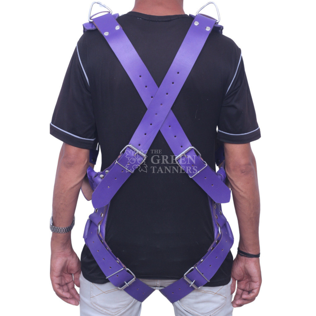 Suspension Leather Sex Swing  -  Back View
