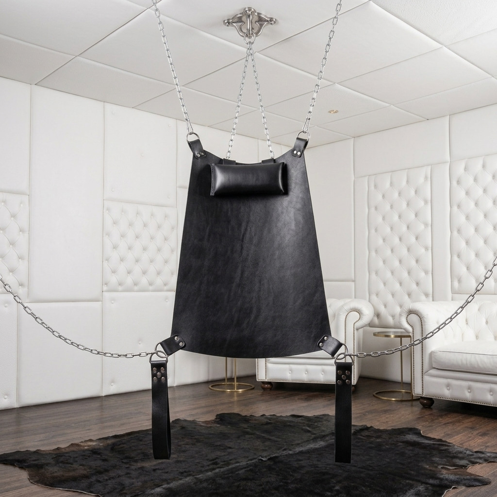 leather sling, leather swing, leather sex sling, leather bdsm swing, leather bondage sling, gay sex swings, leather sex swing, sex swing sale, sex swings and slings, leather bondage sex sling