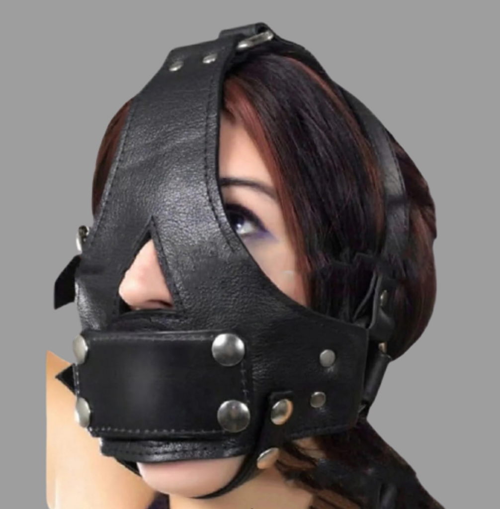 leather bondage hood, Leather BDSM Muzzle, Leather Muzzle, Leather Hood, BDSM Hood, Bondage Muzzle, leather pony play mask, bondage hood , bdsm muzzle, leather bondage hood, bdsm muzzle