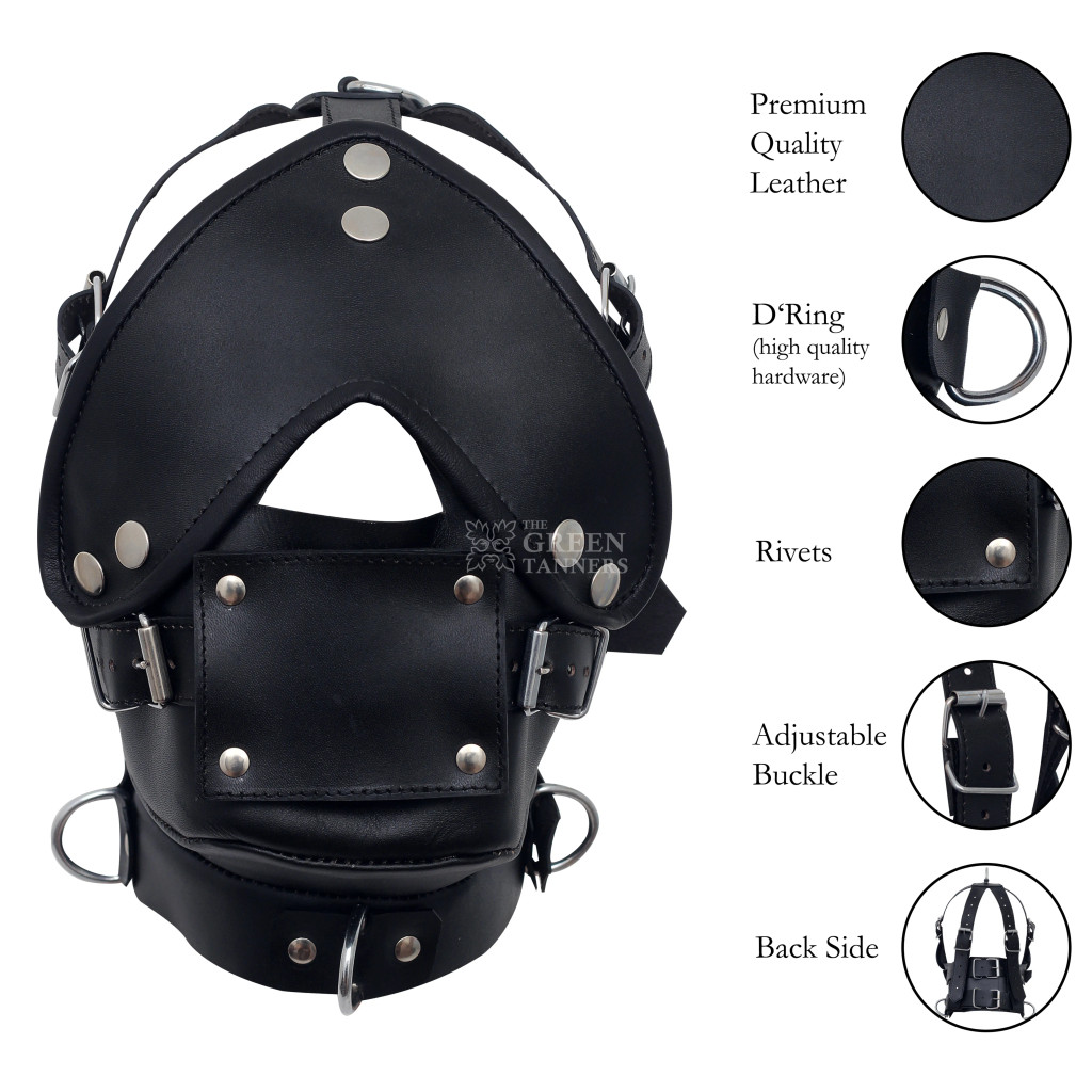 Front image of Leather Muzzle Gag Front image of Leather Muzzle Gag