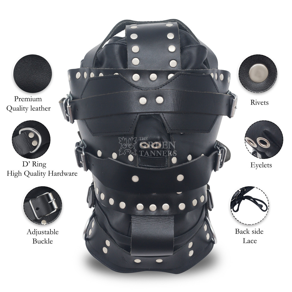 sensory deprivation hood, bondage hoods, sensory deprivation bondage