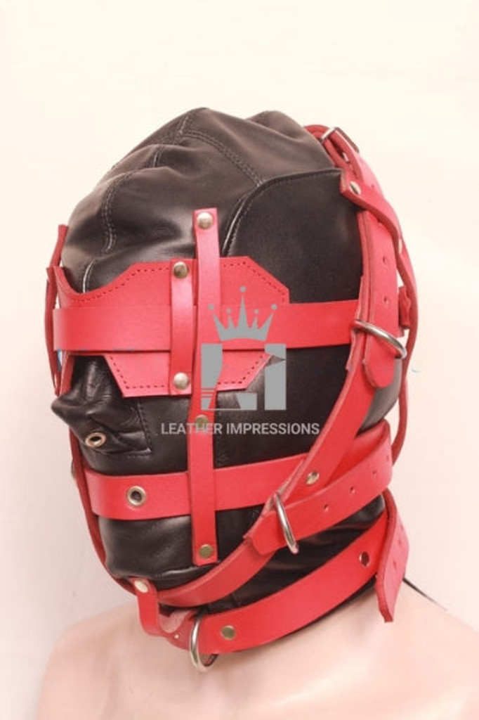 leather bondage hood, Leather BDSM Muzzle, Leather Muzzle, Leather Hood, BDSM Hood, Bondage Muzzle, leather pony play mask, bondage hood , bdsm muzzle, leather bondage hood, bdsm muzzle