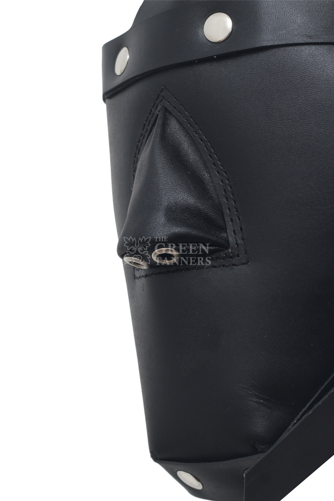 Front Image of durable Leather Bondage Muzzle Front Image of durable Leather Bondage Muzzle