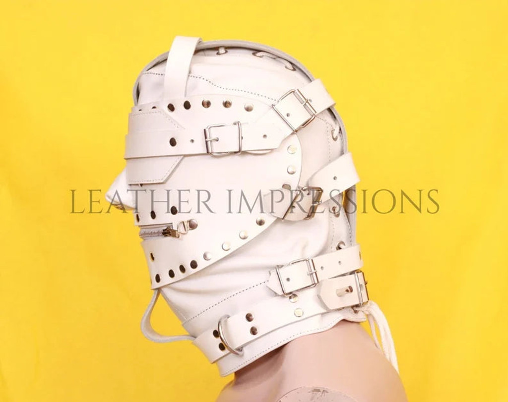 leather bondage hood, Leather BDSM Muzzle, Leather Muzzle, Leather Hood, BDSM Hood, Bondage Muzzle, leather pony play mask, bondage hood , bdsm muzzle, leather bondage hood