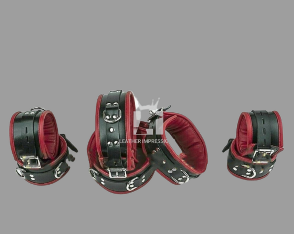 Leather Handcuffs, Leather Bondage Handcuffs, BDSM Handcuffs, Bondage Cuffs, bdsm handcuffs, bondage handcuffs, padded handcuffs, handcuffs bondage