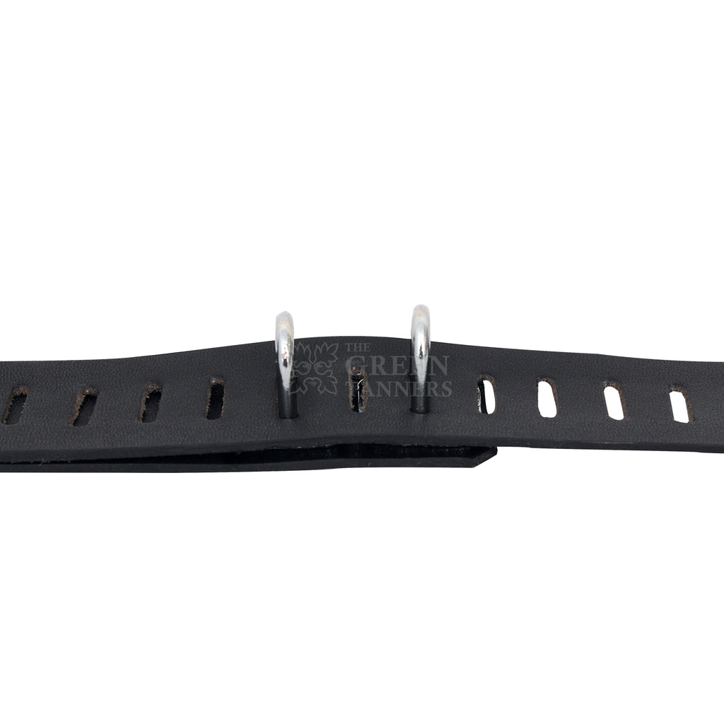 Neck To Wrist Leather Handcuffs -  Straps