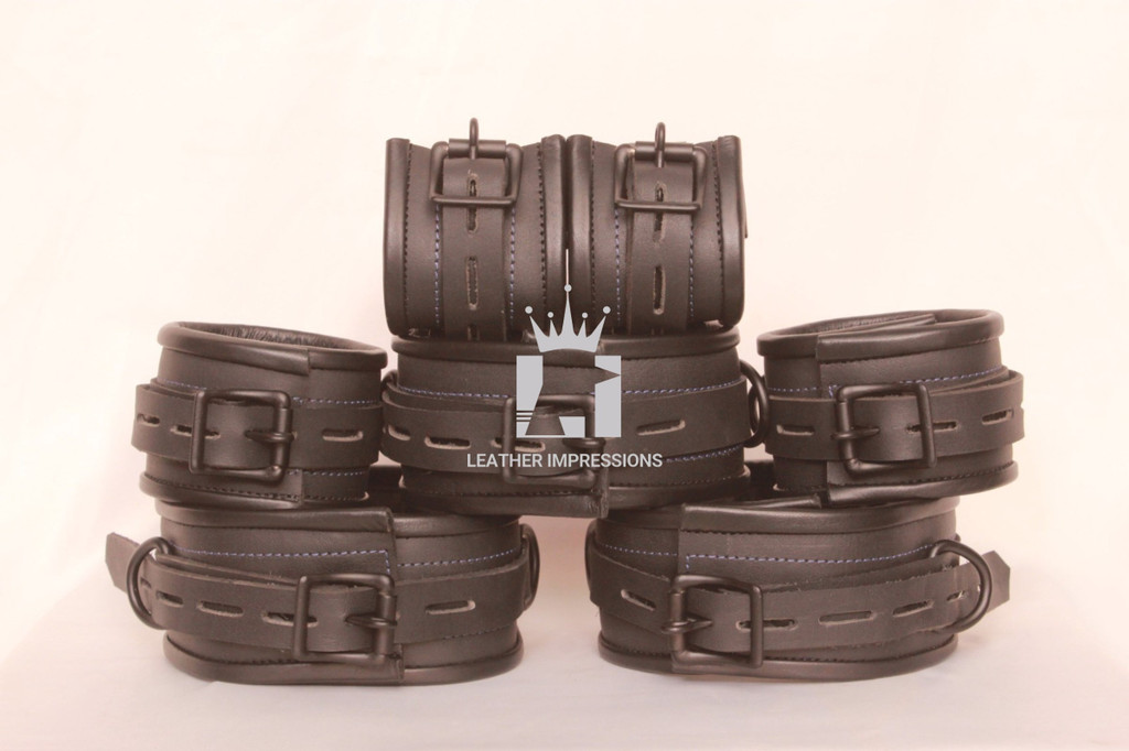 Leather Handcuffs, Leather Bondage Handcuffs, BDSM Handcuffs, Bondage Cuffs, bdsm handcuffs, bondage handcuffs, padded handcuffs, handcuffs bondage