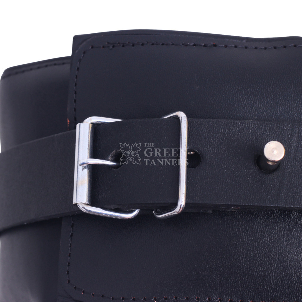 Wrist to Thigh Leather Handcuffs- belt