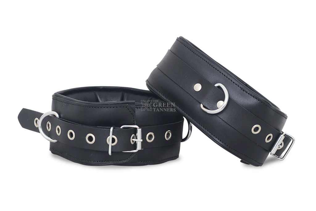 Leather Handcuffs, Leather Bondage Handcuffs, BDSM Handcuffs, Bondage Cuffs, bdsm handcuffs, bondage handcuffs, padded handcuffs, handcuffs bondage
