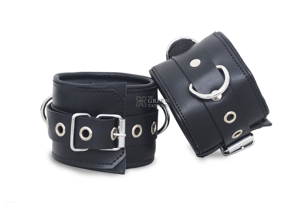 Leather Handcuffs, Leather Bondage Handcuffs, BDSM Handcuffs, Bondage Cuffs, bdsm handcuffs, bondage handcuffs, padded handcuffs, handcuffs bondage