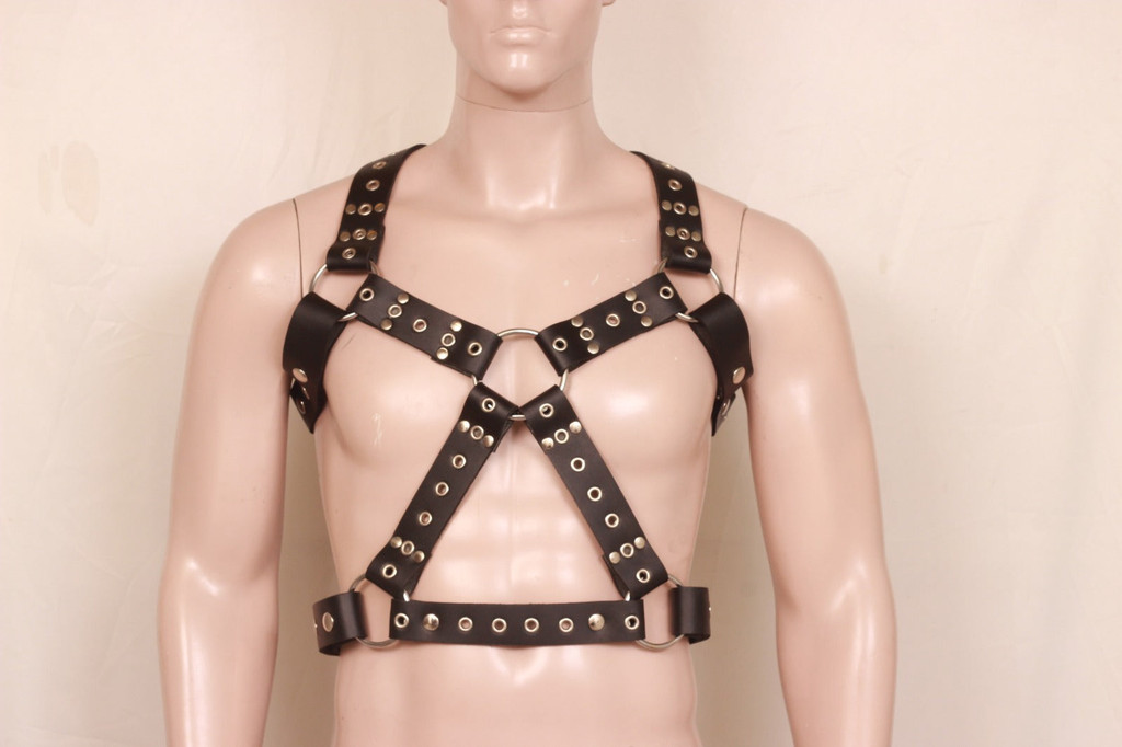 Leather Chest Bondage Bra