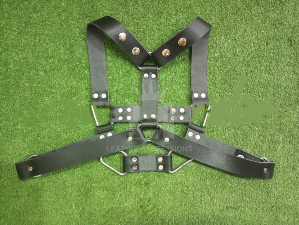 leather bondage harness, bdsm chest harness, leather chest bdsm harness, leather harness