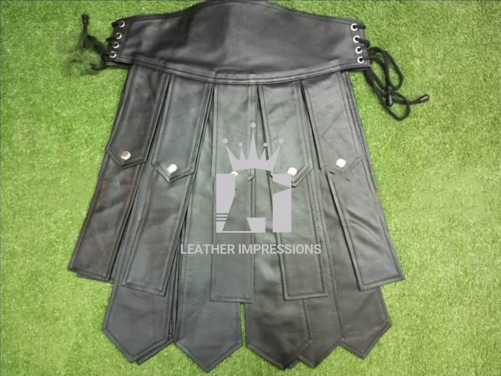 leather kilt, leather kilt for men, mens leather kilt, Gay Kilt, leather gladiator kilt