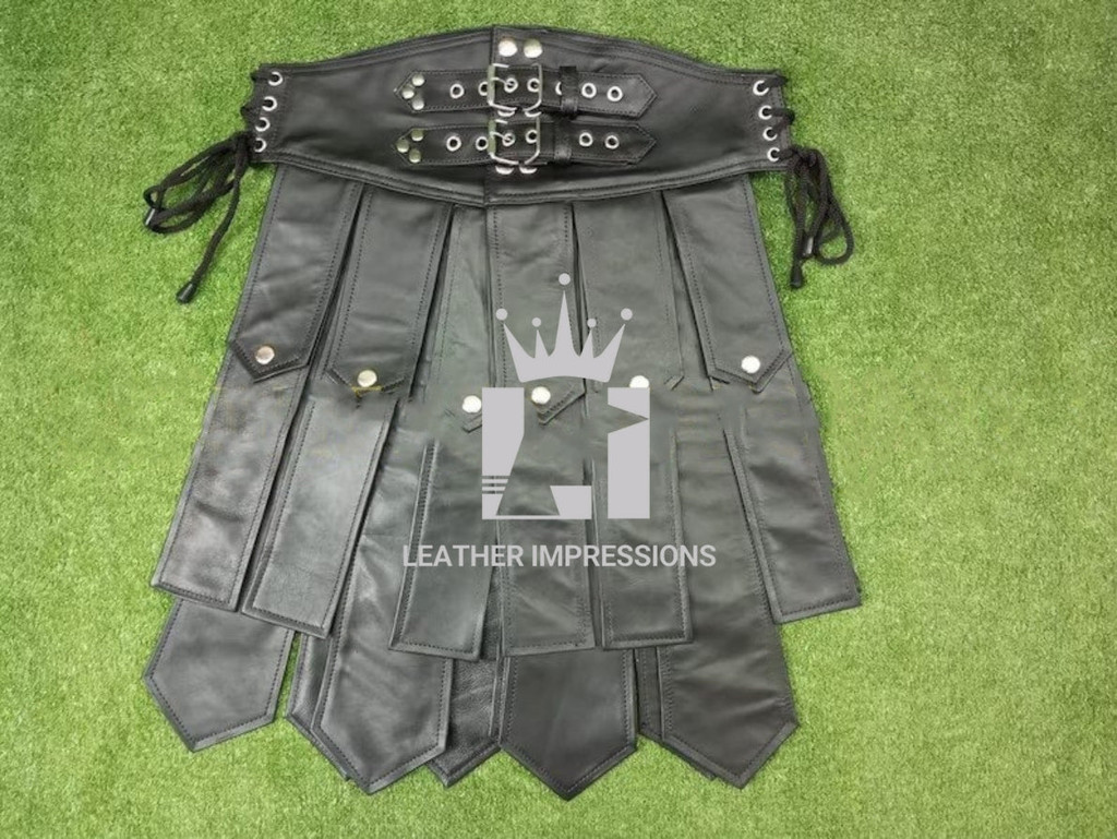 leather kilt, leather kilt for men, men's leather kilt, Gay Kilt, leather gladiator kilt