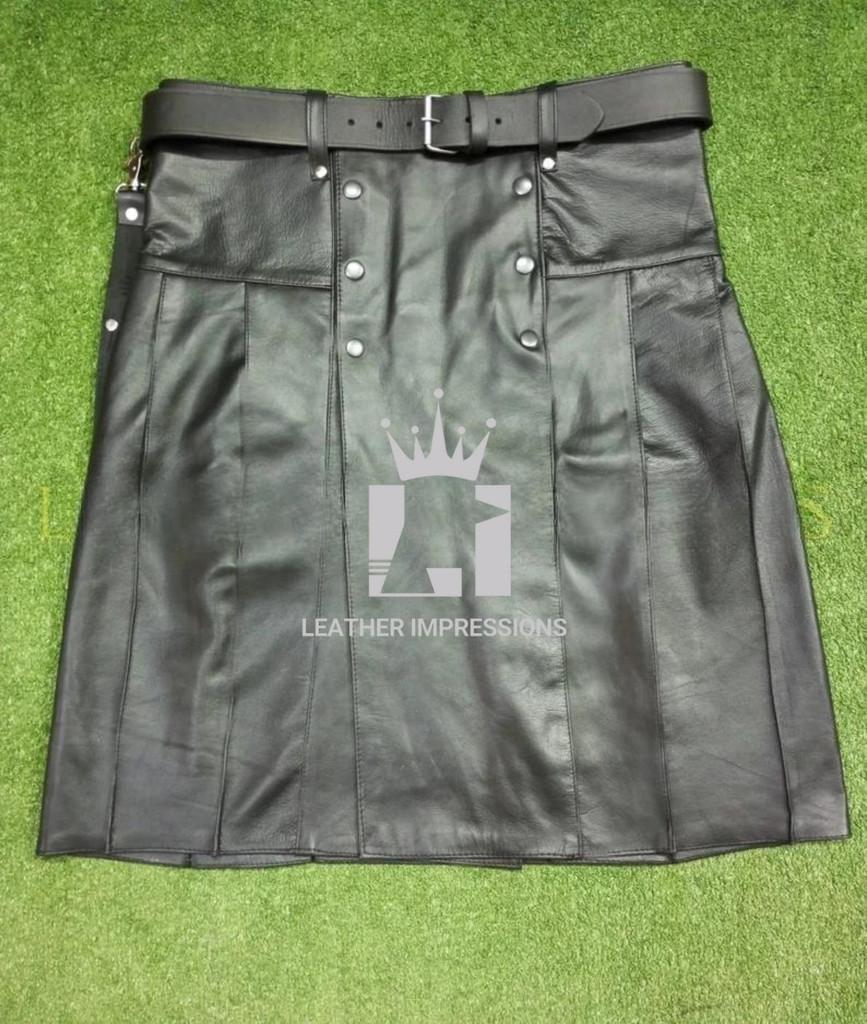 leather kilt, leather kilt for men, mens leather kilt, Gay Kilt, leather gladiator kilt