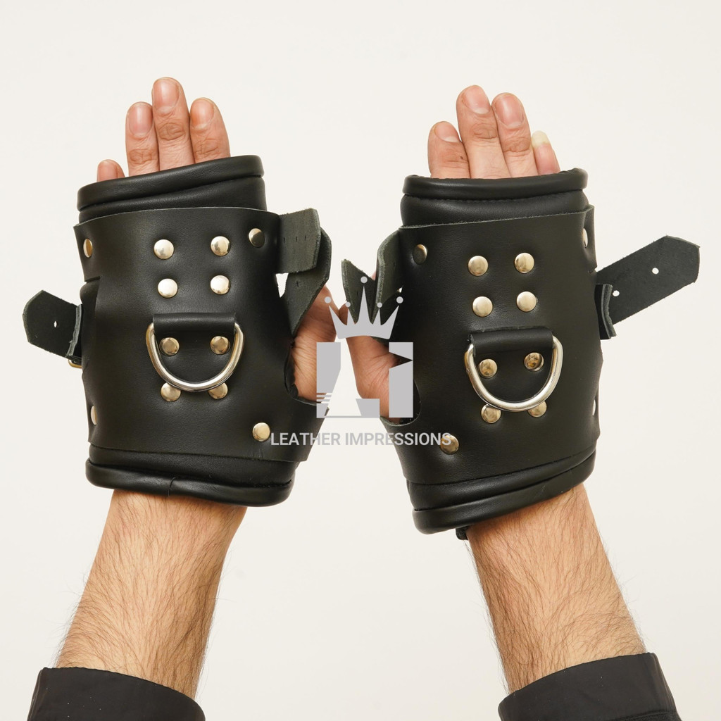 leather suspension cuffs, suspension cuffs, leather wrist cuffs, bondage suspension cuffs, bdsm suspension cuffs