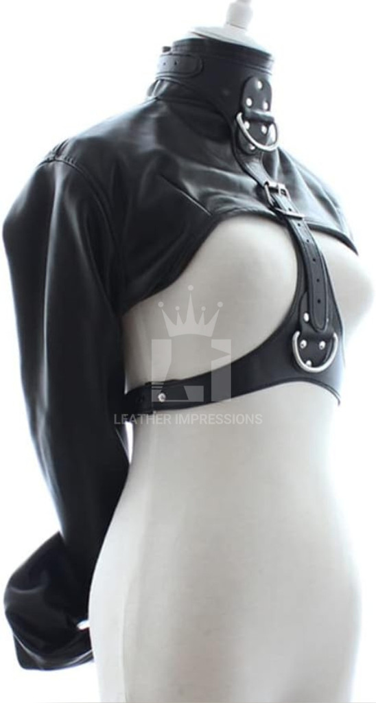 Leather Straitjacket Bondage, Leather Straight Jacket, straight jacket bdsm, Leather straitjackets