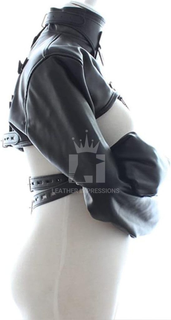 Leather Straitjacket Bondage, Leather Straight Jacket, straight jacket bdsm, Leather straitjackets