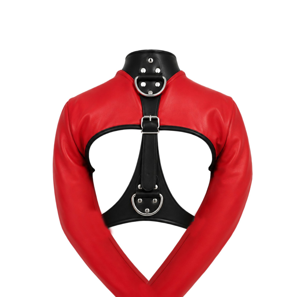 leather straitjacket bondage, leather straight jacket, straight jacket bdsm, leather straitjackets