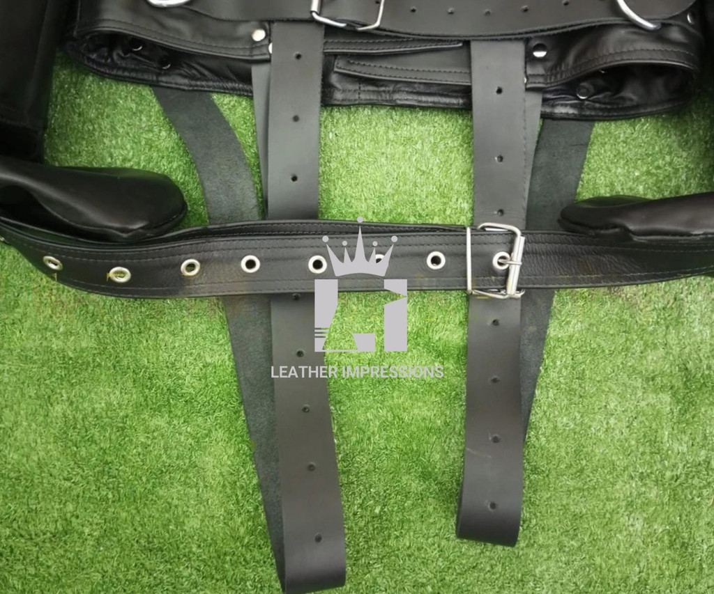 Leather Straitjacket Bondage, Leather Straight Jacket, straight jacket bdsm, leather straitjackets