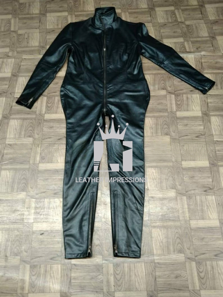 leather jumpsuit, leather catsuit, leather adult body suit, catsuit bdsm, catsuit bondage