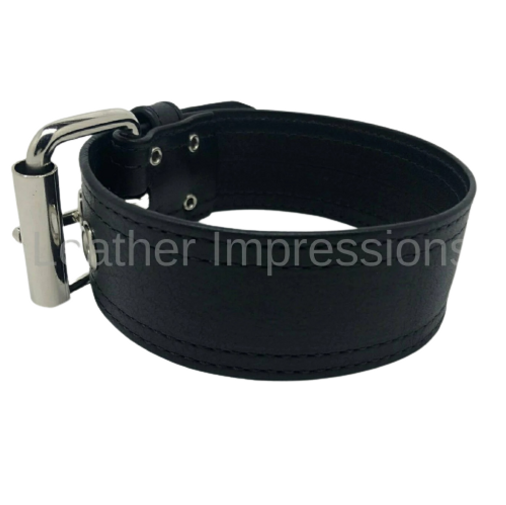 leather bdsm collar, leather bondage collar, leather slave collar, leather neck restraint