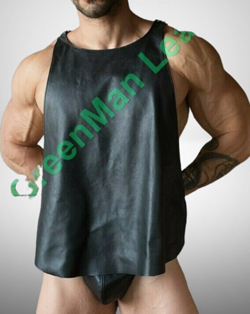 leather vest, gay leather vest, leather vest bdsm, bondage leather vest,