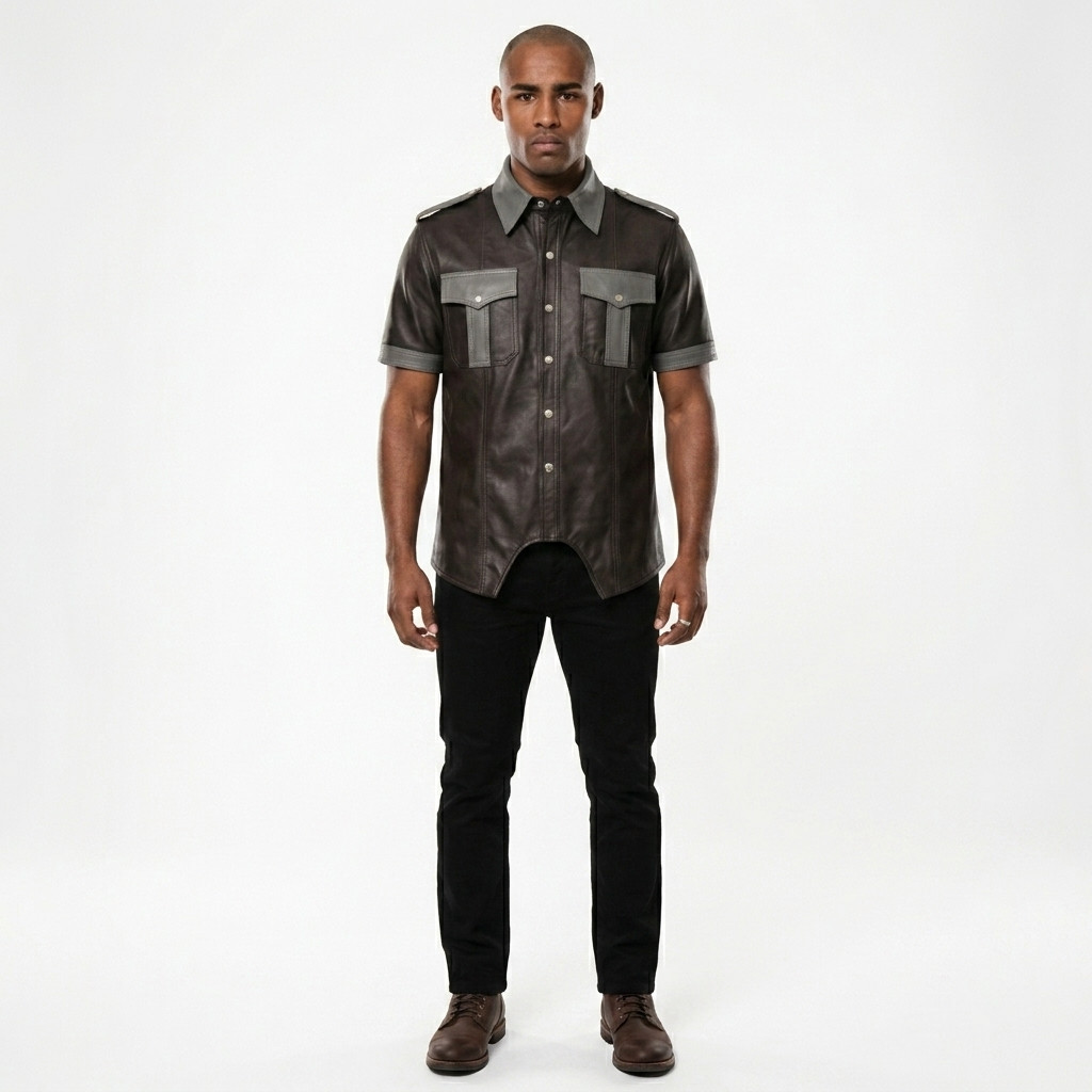 leather shirt, mens leather shirt, leather shirts, leather shirt jacket, black leather shirt, leather shirt mens, leather button up shirt, shirt leather, leather button down shirt, leather shirts for men, mens leather shirts, leather shirt men, black leather mens shirt, leather shirt jacket for men, leather shirts mens, men leather shirt, leather police style shirt, police uniform shirt, western style shirt, short sleeve shirt