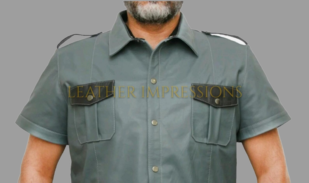   leather shirt, gay leather shirt, leather shirt  bdsm, bondage leather shirt