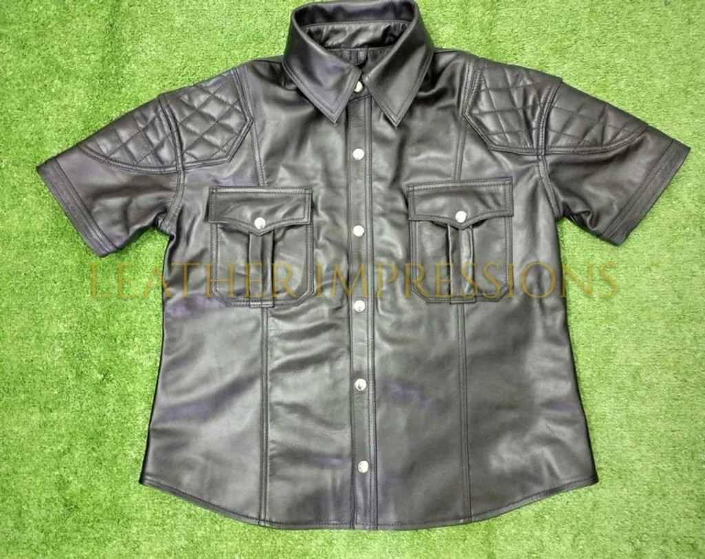 leather shirt, gay leather shirt, leather shirt  bdsm, bondage leather shirt