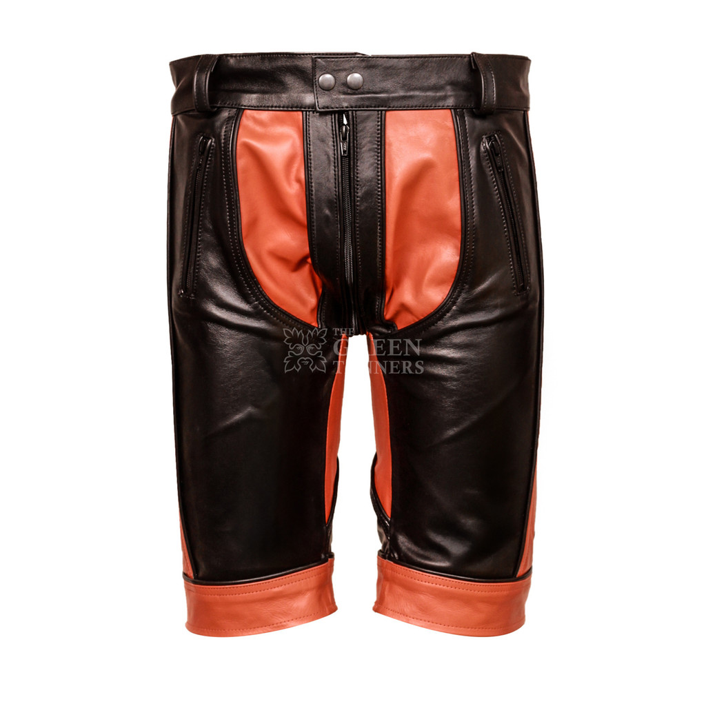 Classic Gay Leather Shorts - Main Image