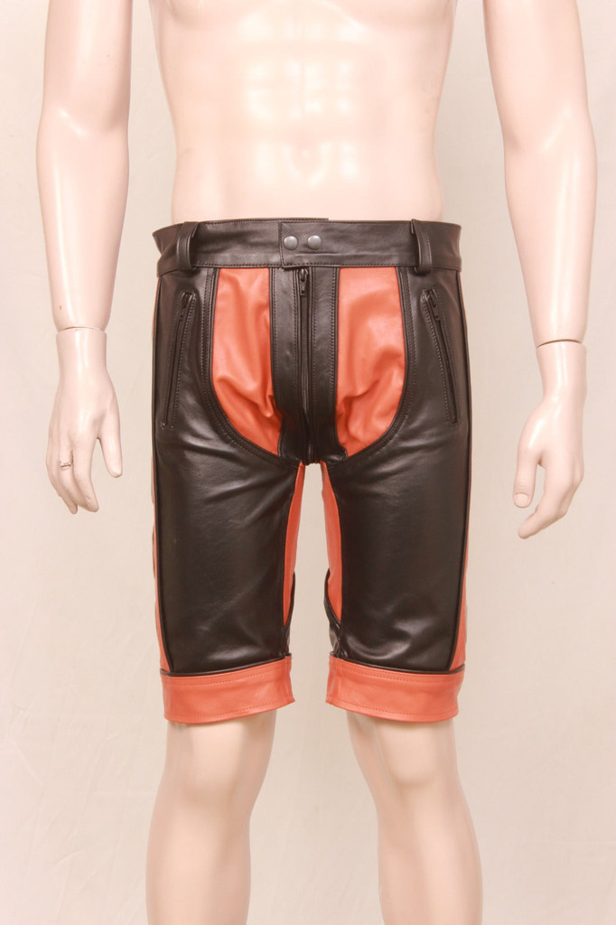 leather shorts, leather shorts bondage, leather shorts bdsm, leather gay shorts, gay leather shorts