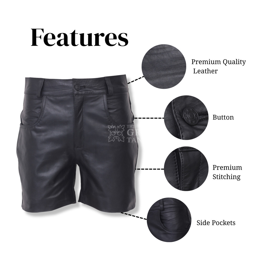Leather Men Shorts for BDSM Gear - Infographics