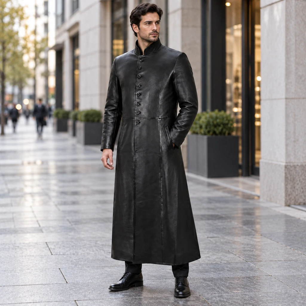 Leather coat, Leather blazer, Leather long coat, Leather trench coat, Leather long coat, Leather overcoat, genuine Leather coat, cowhide Leather coat