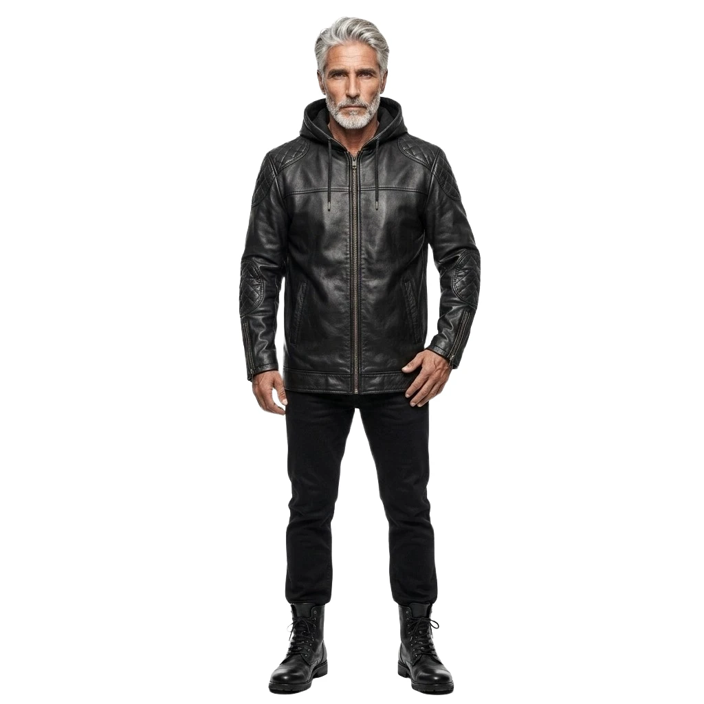 leather jacket, leather zipper jacket, genuine leather jacket, leather biker jacket