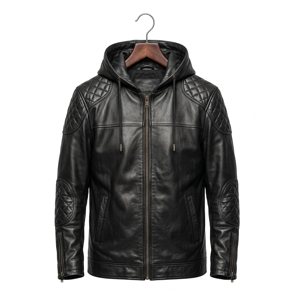 leather jacket, leather zipper jacket, genuine leather jacket, leather biker jacket