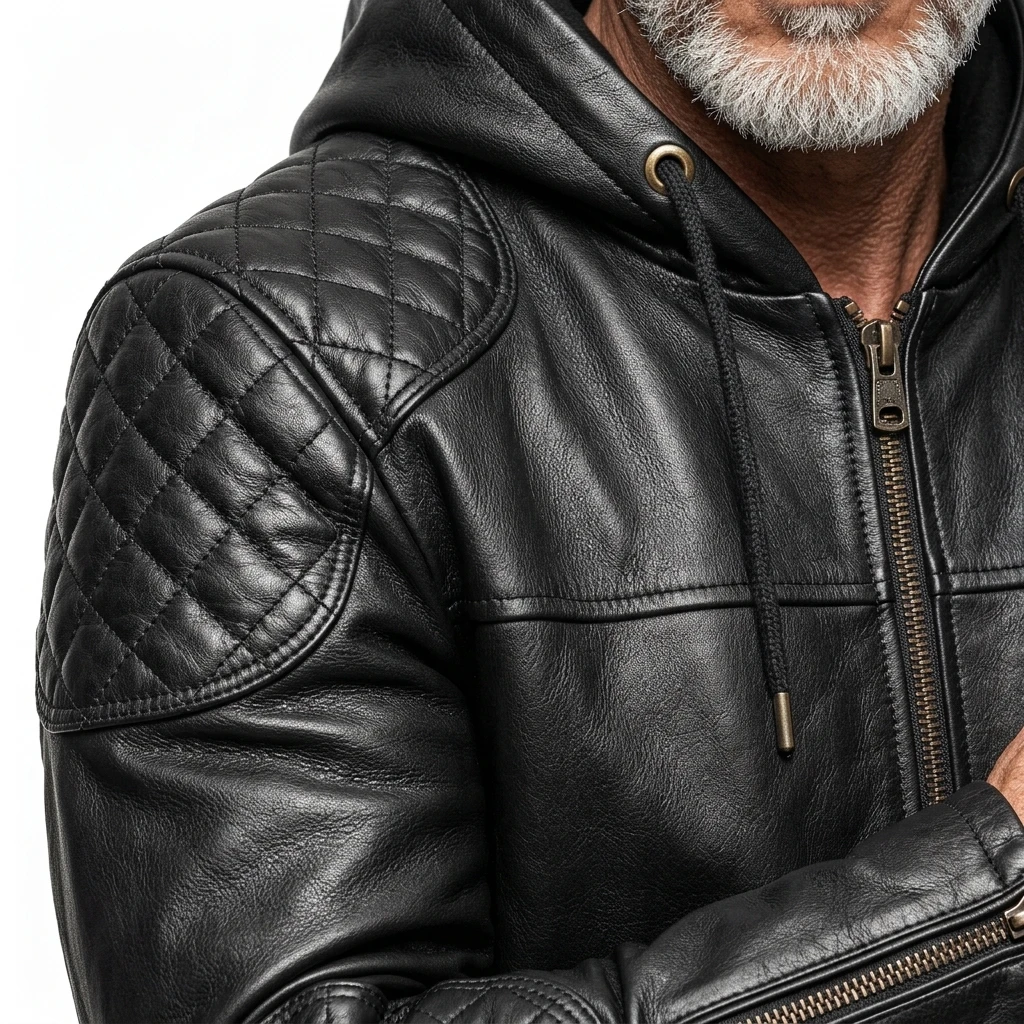 leather jacket, leather zipper jacket, genuine leather jacket, leather biker jacket