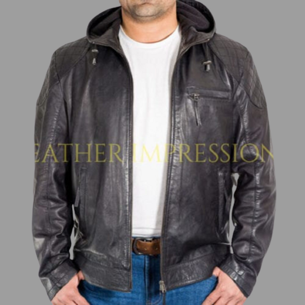 leather jacket, leather zipper jacket, genuine leather jacket, leather biker jacket