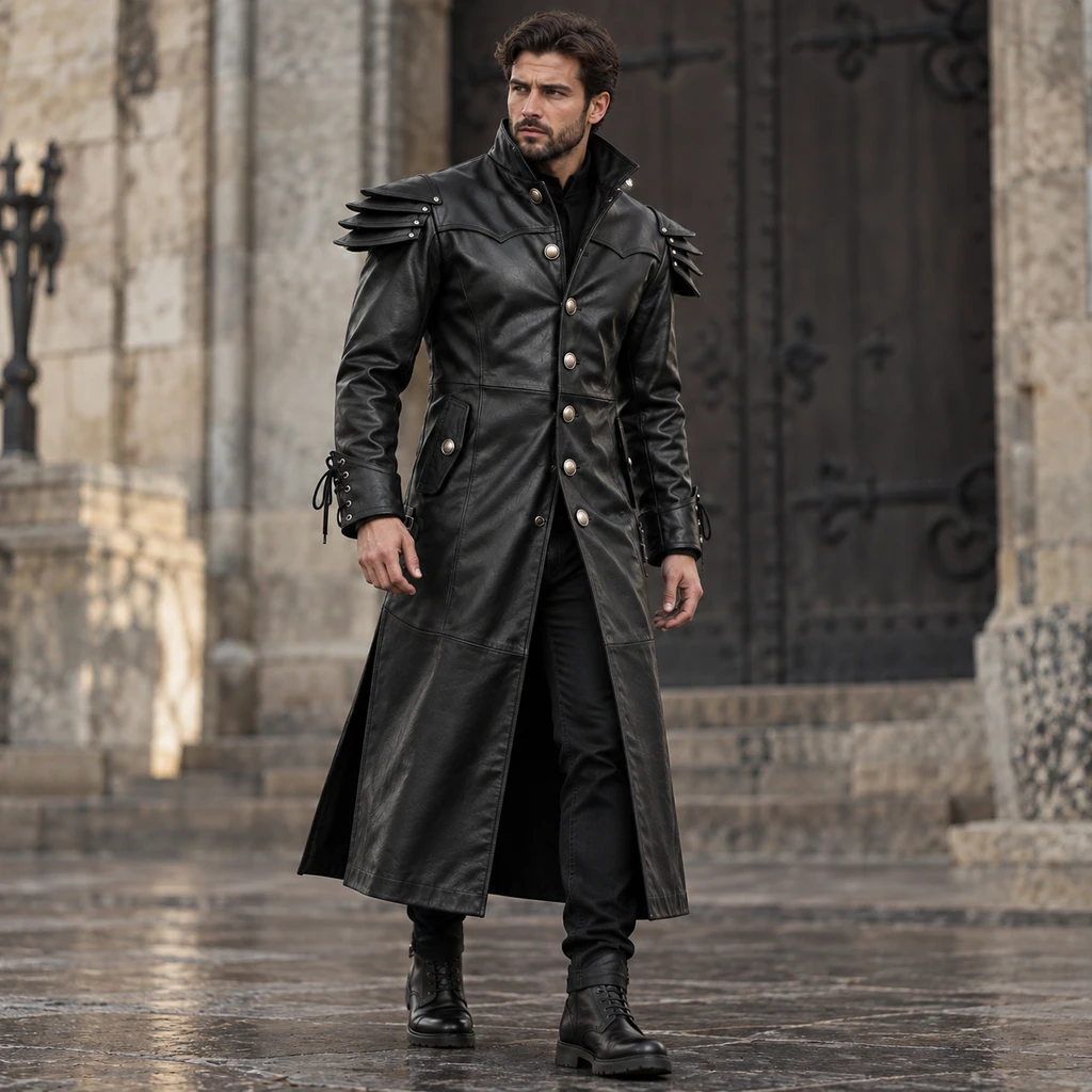 Leather coat, Leather blazer, Leather long coat, Leather trench coat, Leather long coat, Leather overcoat, genuine Leather coat, cowhide Leather coat