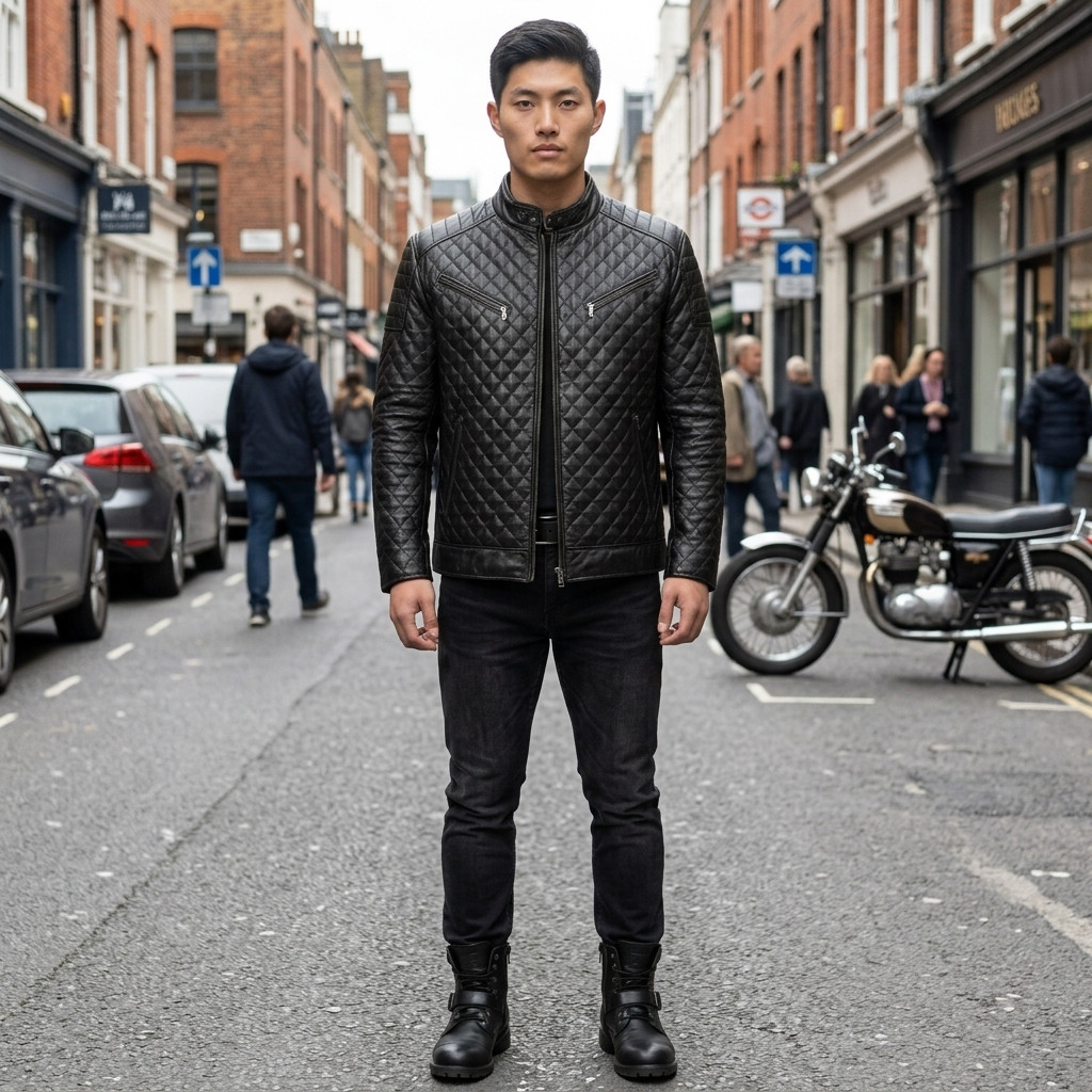 leather jacket, leather zipper jacket, genuine leather jacket, leather biker jacket