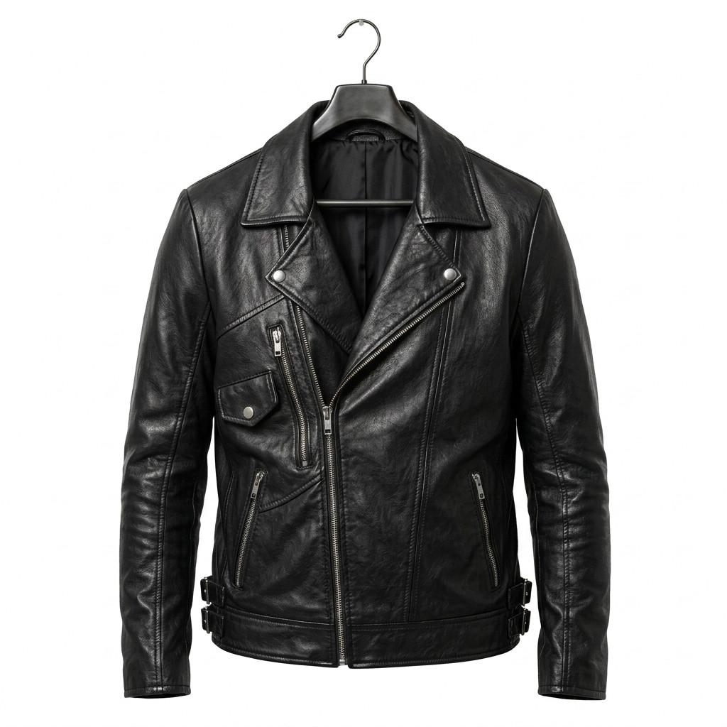 leather jacket, leather zipper jacket, genuine leather jacket, leather biker jacket