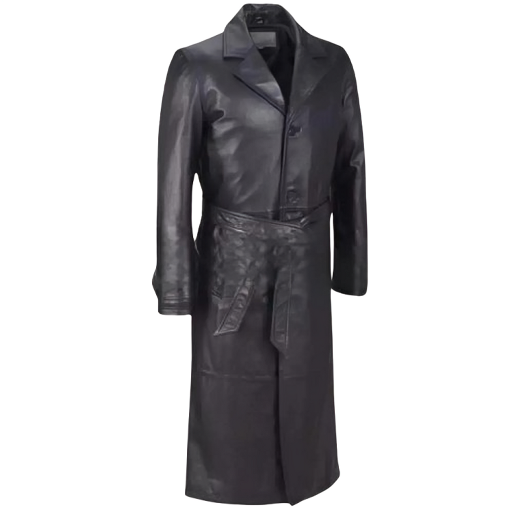 Leather coat, Leather long coat, Leather trench coat, Leather overcoat