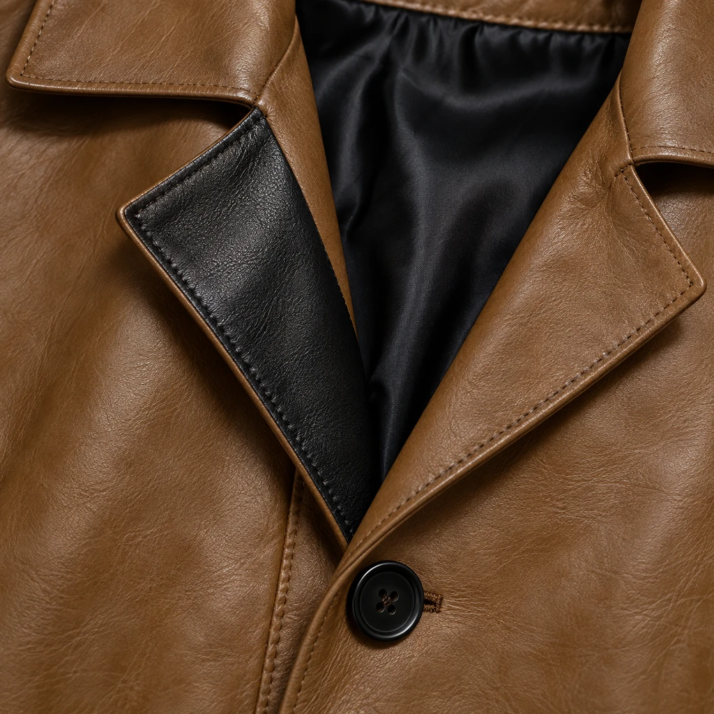 Leather coat, Leather blazer, Leather long coat, Leather trench coat, Leather long coat, Leather overcoat, genuine Leather coat, cowhide Leather coat