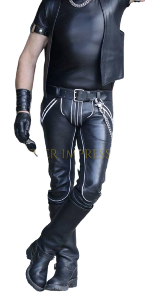 leather pants, leather BDSM Pants, Leather Bondage Pants, Gay Leather Pants, Leather pants mens