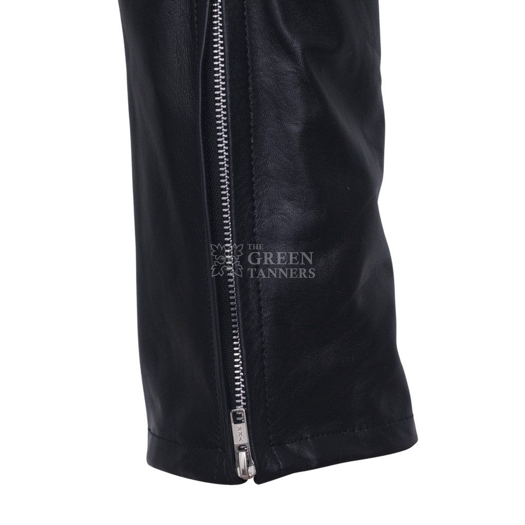 Male Bondage Pants​ -  Zoomed Zipper View