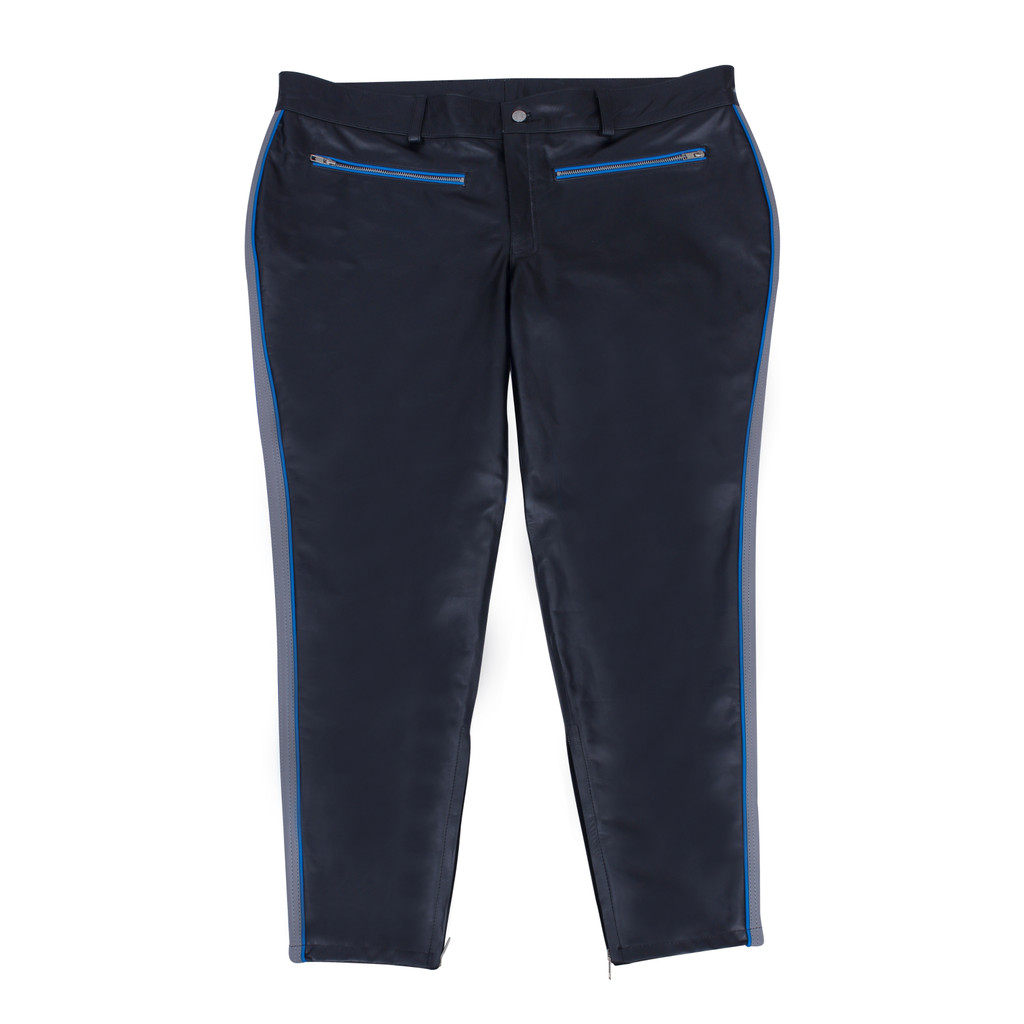Fetish Leather Bondage Pants with D-rings  - Main Image